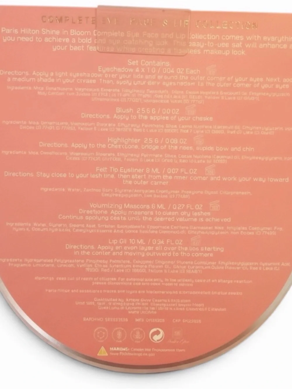 Paris Hilton Shine in Bloom Pink Eye, Face & Lip Palette
